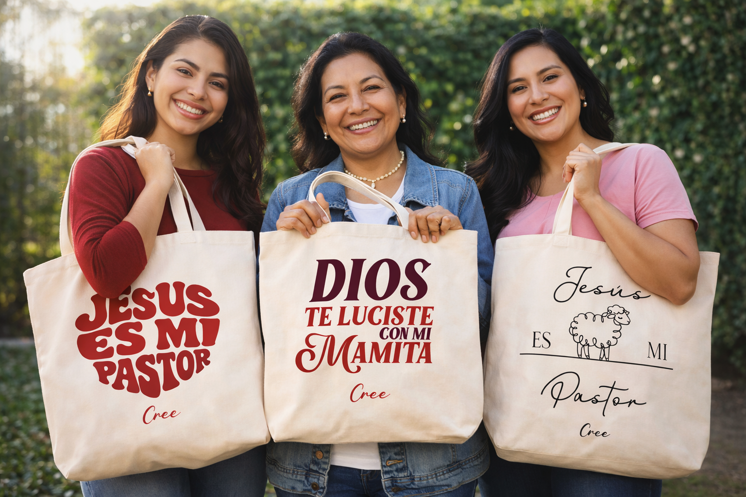 muejres con totebags